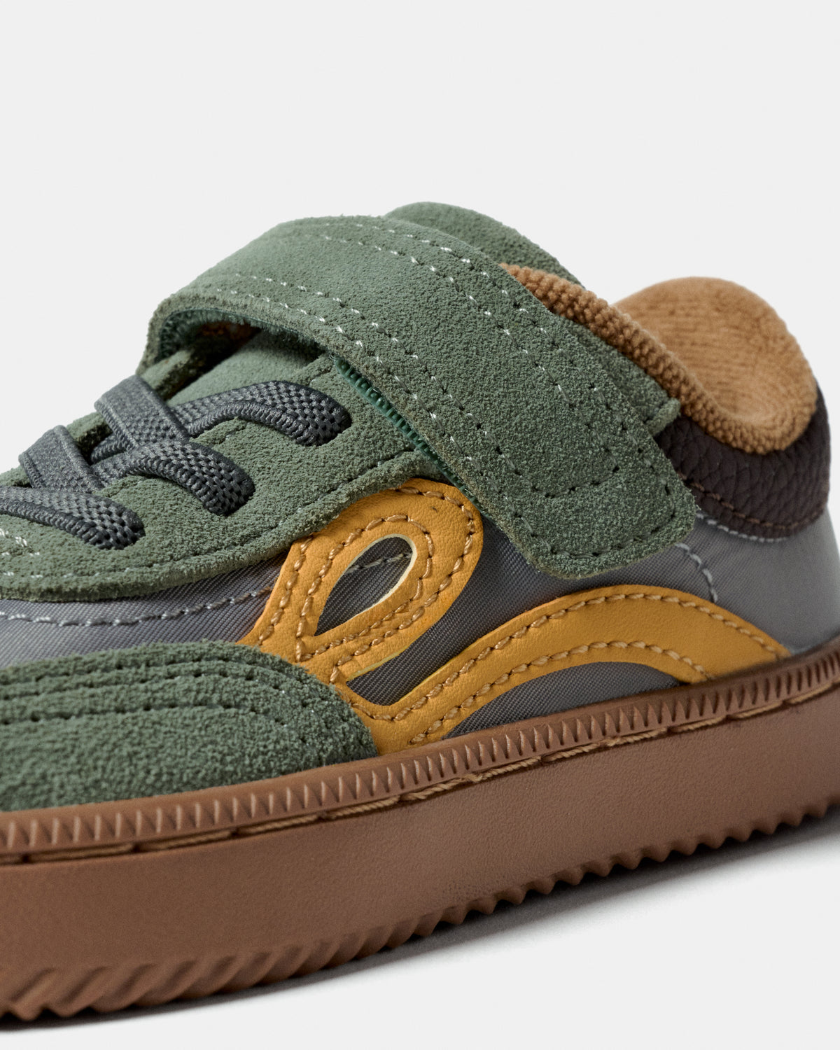 Sapatilhas Barefoot Criança Lejan One Nylon - Mineral Gray / Mustard