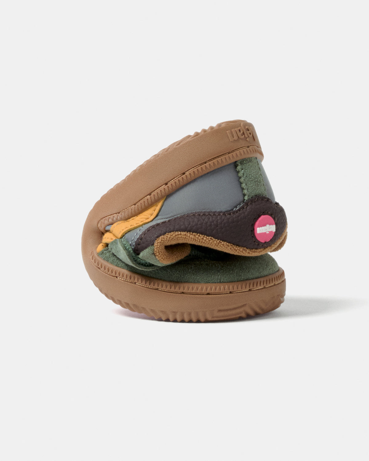 Sapatilhas Barefoot Criança Lejan One Nylon - Mineral Gray / Mustard