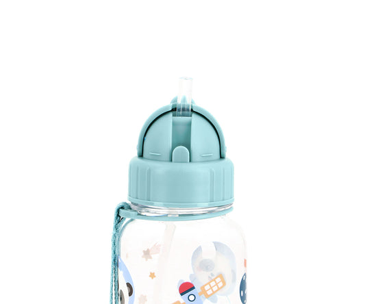 Garrafa Infantil com Palhinha Tutete – Pandas in Space (500 ml)