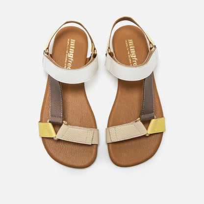Sandálias Adulto Mustang Free Cleo - Beige