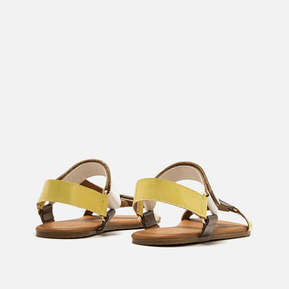 Sandálias Adulto Mustang Free Cleo - Beige