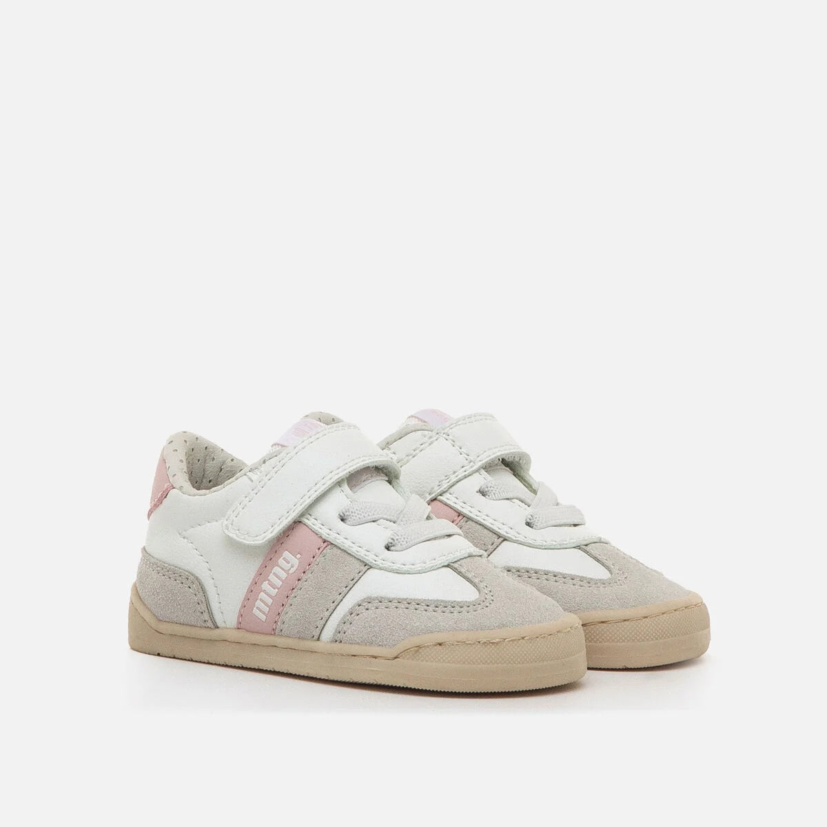 Sapatilhas Barefoot Free Baby - Branco e Rosa