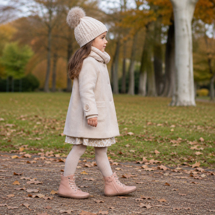 Botas Barefoot Chetto em Pele - Rosa