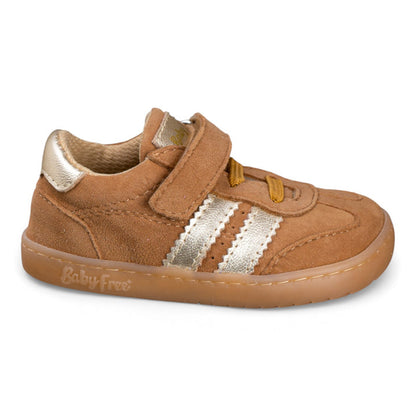 Sapatilhas Barefoot Chetto Baby Free em Pele - Camel