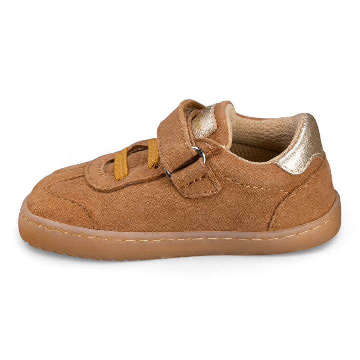Sapatilhas Barefoot Chetto Baby Free em Pele - Camel