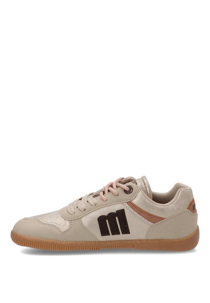 Sapatilhas Barefoot Mulher Mustang - Free Aria Bege e Dourado