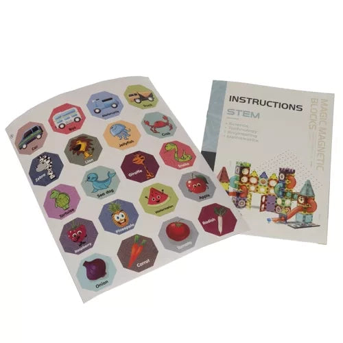 Blocos Magnéticos com Pista – 75 Peças