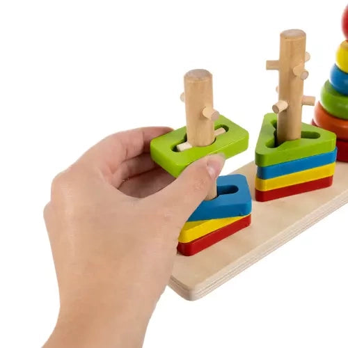 Puzzle de Encaixe em Madeira - Jogo Educativo Infantil