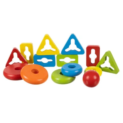 Puzzle de Encaixe em Madeira - Jogo Educativo Infantil